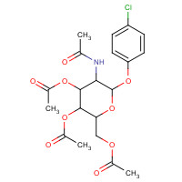 50729-97-0 4'-CHLOROPHENYL 2-ACETAMIDO-3,4,6-TETRA-O-ACETYL-2-DEOXY-BETA-D-GLUCOPYRANOSIDE chemical structure
