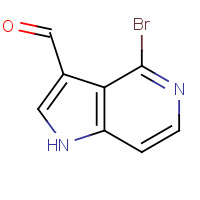 1000341-87-6 4-bromo-1H-pyrrolo[3,2-c]pyridine-3-carbaldehyde chemical structure