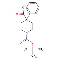 167262-68-2 BOC-4-PHENYLPIPERIDINE-4-CARBOXYLIC ACID chemical structure