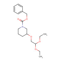 864684-95-7 3-(2,2-DIETHOXY-ETHOXY)-PIPERIDINE-1-CARBOXYLIC ACID BENZYL ESTER chemical structure