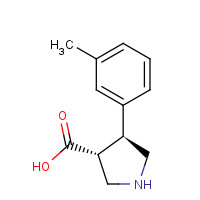 1049976-06-8 Trans-4-m-tolylpyrrolidine-3-carboxylic acid chemical structure