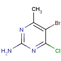 6314-12-1 2-PYRIMIDINAMINE,5-BROMO-4-CHLORO-6-METHYL- chemical structure