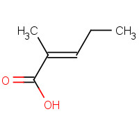 16957-70-3 trans-2-Methyl-2-pentenoic acid chemical structure