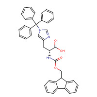 135610-90-1 N-Fmoc-N'-trityl-D-histidine chemical structure