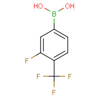 864759-68-2 3-FLUORO-4-TRIFLUOROMETHYL-PHENYLBORONIC ACID chemical structure