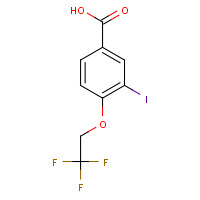 1131614-66-8 3-iodo-4-(2,2,2-trifluoroethoxy)benzoic acid chemical structure