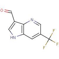 1190311-65-9 6-(trifluoromethyl)-1H-pyrrolo[3,2-b]pyridine-3-carbaldehyde chemical structure