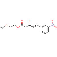 39562-22-6 2-Methoxyethyl 2-[(3-nitrophenyl)methylene]acetoacetate chemical structure