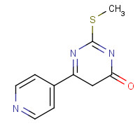 55361-63-2 2-(methylthio)-6-(pyridin-4-yl)pyrimidin-4(3H)-one chemical structure