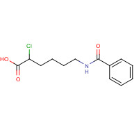 5107-15-3 6-benzamido-2-chlorohexanoic acid chemical structure