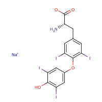 25416-65-3 Sodium levothyroxine chemical structure