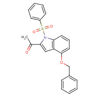 889675-05-2 1-(4-(benzyloxy)-1-(phenylsulfonyl)-1H-indol-2-yl)ethanone chemical structure