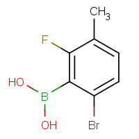 957061-15-3 6-Bromo-2-fluoro-3-methylphenylboronic acid chemical structure