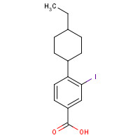 1131614-80-6 4-(4-ethylcyclohexyl)-3-iodobenzoic acid chemical structure