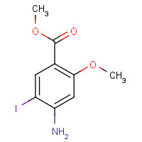 137832-56-5 methyl 4-amino-5-iodo-2-methoxybenzoate chemical structure