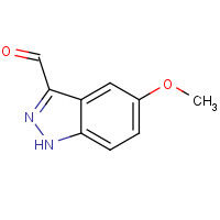 169789-37-1 5-METHOXY-1H-INDAZOLE-3-CARBALDEHYDE chemical structure