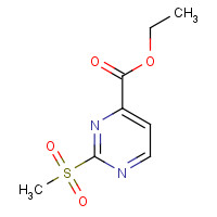 503072-46-6 2-Methanesulfonyl-pyrimidine-4-carboxylic acid ethyl ester chemical structure