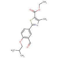 161798-03-4 ETHYL 2-(3-FORMYL-4-ISOBUTOXYPHENYL)-4-METHYLTHIAZOLE-5-CARBOXYLATE chemical structure