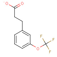 168833-77-0 3-(TRIFLUOROMETHOXY)HYDROCINNAMIC ACID chemical structure