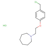 212771-30-7 1-(2-(4-(chloromethyl)phenoxy)ethyl)azepane hydrochloride chemical structure