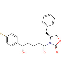852148-49-3 2-Oxazolidinone,3-[(5S)-5-(4-fluorophenyl)-5-hydroxy-1-oxopentyl]-4-(phenylmethyl)-,(4S)- chemical structure