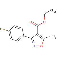 954230-39-8 3-(4-FLUORO-PHENYL)-5-METHYL-ISOXAZOLE-4-CARBOXYLIC ACID ETHYL ESTER chemical structure