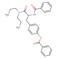 57227-08-4 alpha-(Benzoylamino)-4-(benzoyloxy)-N,N-dipropylbenzenepropanamide chemical structure