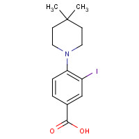 1131614-81-7 4-(4,4-dimethylpiperidin-1-yl)-3-iodobenzoic acid chemical structure