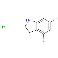 199526-98-2 4,6-DIFLUORO-2,3-DIHYDRO-1H-INDOLE HYDROCHLORIDE chemical structure