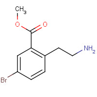 1131587-84-2 methyl 2-(2-aminoethyl)-5-bromobenzoate chemical structure