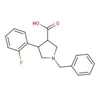 874990-50-8 1-BENZYL-4-(2-FLUORO-PHENYL)-PYRROLIDINE-3-CARBOXYLIC ACID chemical structure