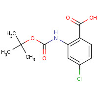 136290-47-6 ANTHRANILIC ACID,N-BOC-4-CHLORO chemical structure
