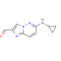 1184918-81-7 6-(cyclopropylamino)imidazo[1,2-b]pyridazine-2-carbaldehyde chemical structure