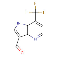 1190316-01-8 7-(trifluoromethyl)-1H-pyrrolo[3,2-b]pyridine-3-carbaldehyde chemical structure