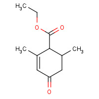 6102-15-4 ethyl 2,6-dimethyl-4-oxo-2-cyclohexene-1-carboxylate chemical structure