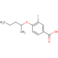 1131614-44-2 3-iodo-4-(pentan-2-yloxy)benzoic acid chemical structure