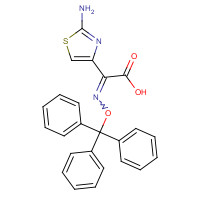 128438-01-7 (Z)-2-(2-Aminothiazole-4-yl-)-2-trityloxyimino acetic acid chemical structure