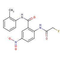 56287-72-0 BENZAMIDE,2-[(2-FLUOROACETYL)AMINO]-N-(2-METHYLPHENYL)-5-NITRO- chemical structure