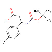 479064-96-5 Boc-(S)-3-Amino-3-(4-methylphenyl)propionic acid chemical structure