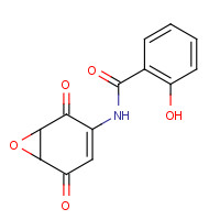 287194-37-0 N-(2,5-dioxo-7-oxabicyclo[4.1.0]hept-3-en-3-yl)-2-hydroxybenzamide chemical structure
