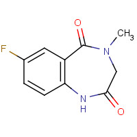 78755-80-3 7-Fluoro-3,4-dihydro-4-methyl-1H-1,4-benzodiazepine-2,5-dione chemical structure