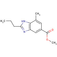 152628-00-7 7-METHYL-2-PROPYL-1H-BENZOIMIDAZOLE-5-CARBOXYLIC ACID METHYL ESTER chemical structure
