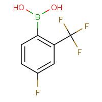 182344-16-7 4-FLUORO-2-(TRIFLUOROMETHYL)BENZENEBORONIC ACID chemical structure