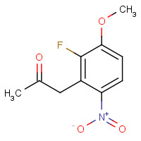 288385-99-9 2-PROPANONE,1-(2-FLUORO-3-METHOXY-6-NITROPHENYL)- chemical structure