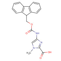 252206-28-3 4-(FMOC-AMINO)-1-METHYL-1H-IMIDAZOLE-2-CARBOXYLIC ACID chemical structure