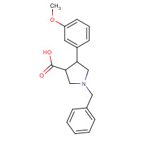 939757-61-6 1-BENZYL-4-(3-METHOXY-PHENYL)-PYRROLIDINE-3-CARBOXYLIC ACID chemical structure