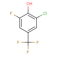 116640-09-6 2-CHLORO-6-FLUORO-4-(TRIFLUOROMETHYL)PHENOL chemical structure