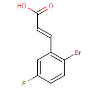 202865-70-1 2-BROMO-5-FLUOROCINNAMIC ACID chemical structure