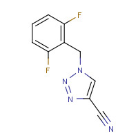 202003-06-3 4-cyano-1-(2,6-difluorobenzyl)-1H-1,2,3-triazole chemical structure