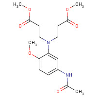62072-82-6 3-[N,N-Bis(methoxycarbonylethyl)]amino-4-methoxyacetanilide chemical structure
